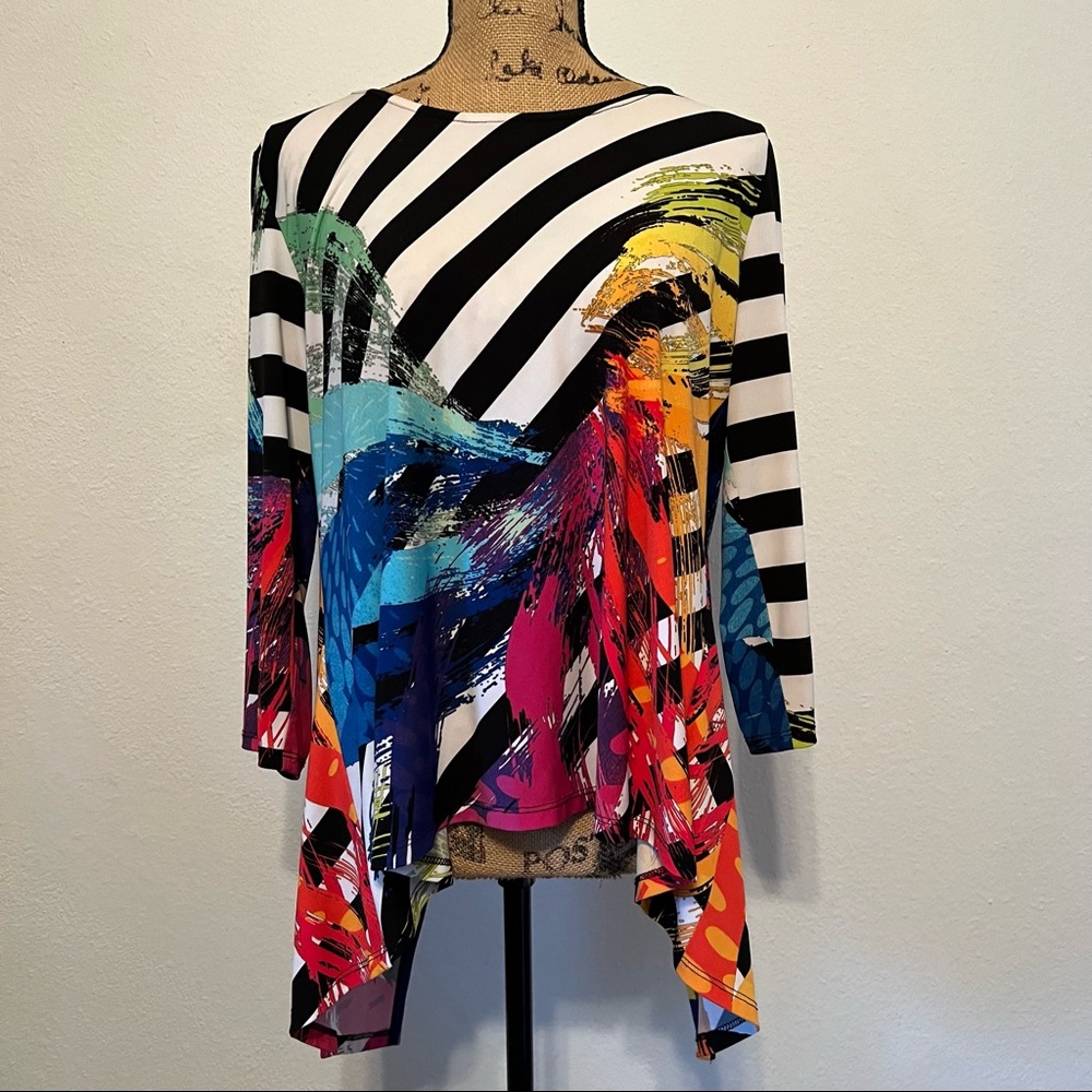 Multicolor Striped Women's Top
